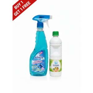 Glass & Multi Surface Cleaner + Floor Cleaner Combo – Buy 1 Get 1 Free | Household Cleaning Pack